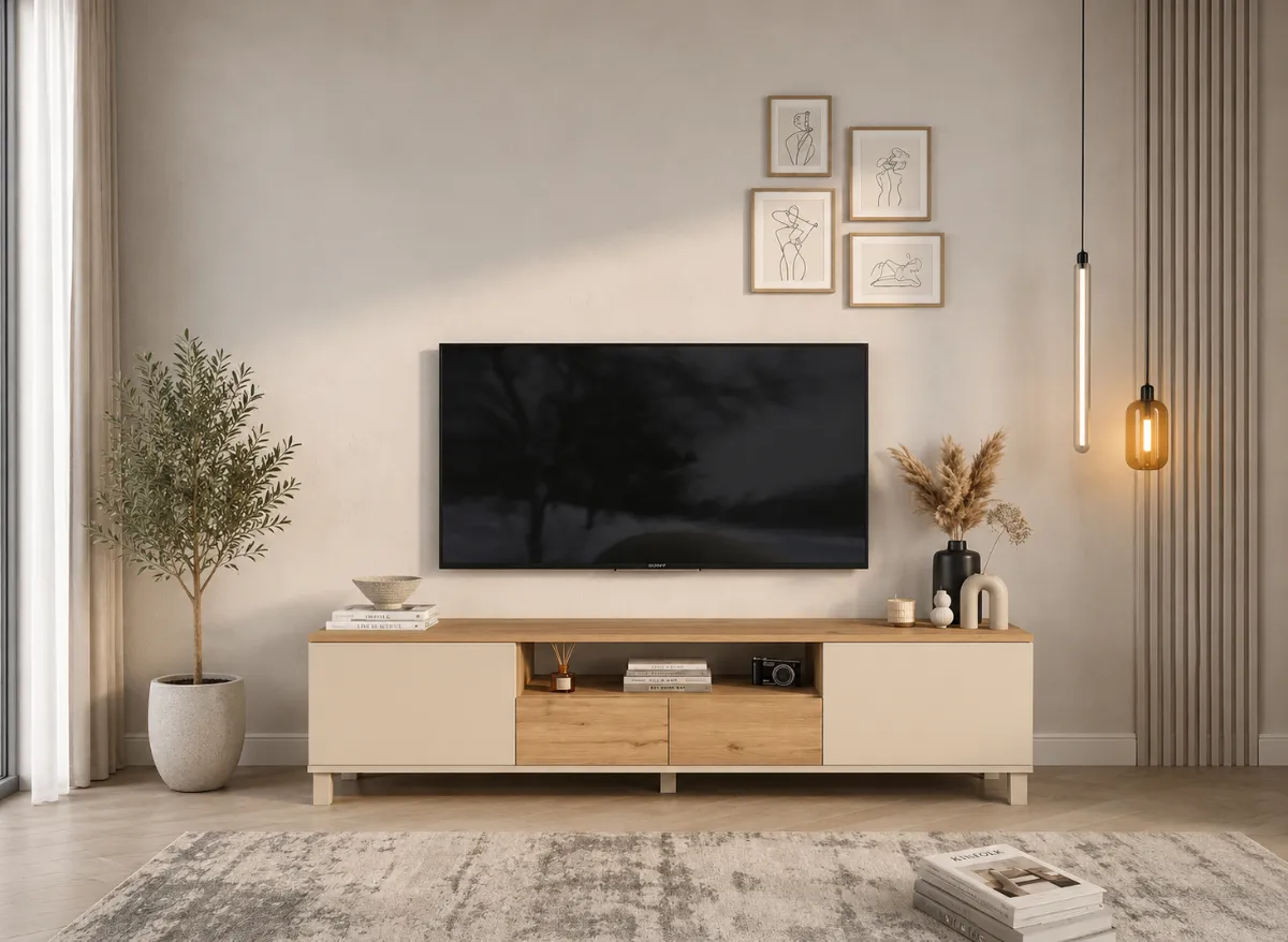 BdL Ahşap TV Sehpası BdLTVS6