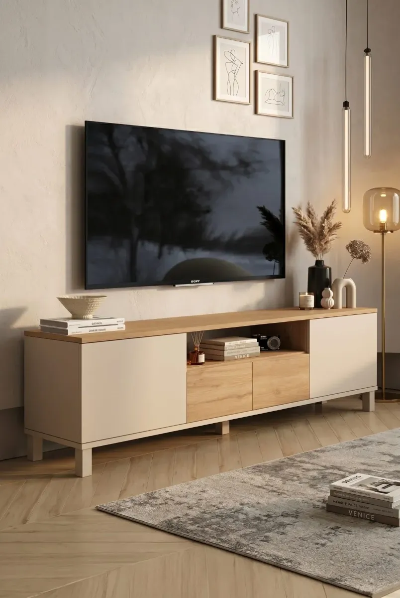 BdL Ahşap TV Sehpası BdLTVS6