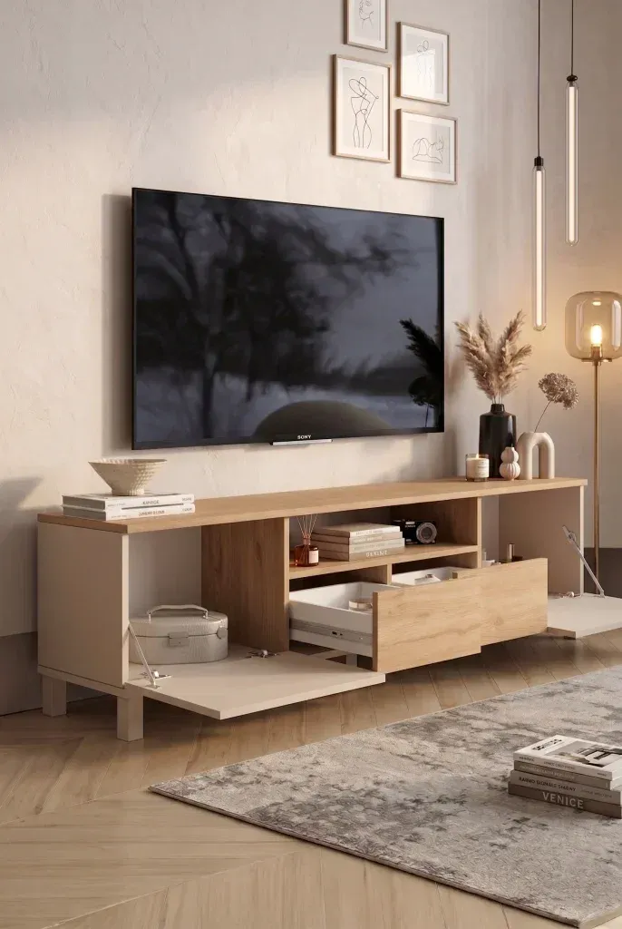 BdL Ahşap TV Sehpası BdLTVS6